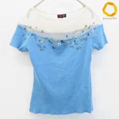 ユキトリイ YUKITORII カットソー トップス 半袖 ビーズ 刺繍 ラメ レディース [a1009842]のサムネイル