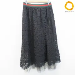 アズノゥアズオオラカ AS KNOW AS olaca スカート ロング フレア 総レース ペチコート付き レディース [a987335]のサムネイル