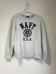 【Navy】裏起毛トレーナー サイズMのサムネイル