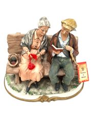 ロックウェル The Runaway 逃亡者 オルゴール ピエロと少年 陶器