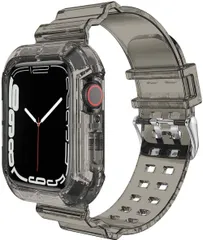 Series Ultra/Ultra iWatch 2/Ultra コンパチブル 3/ バンド バンド 11 アップルウォッチ 10 一体型交換用 9 保護カバー ベルト 8 TPU 7 46mm耐衝撃 6 45mm 44mm 5 42mm 4 クリア 3 W