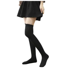 保温 防寒 コットン 柔らか ニーハイソックス 美脚 ロングソックス 通学 綿 通勤 オーバーニーソックス 可愛い