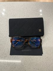 新品未使用 CHANEL バーガンディ メガネ (度付き、度なしレンズ有り 