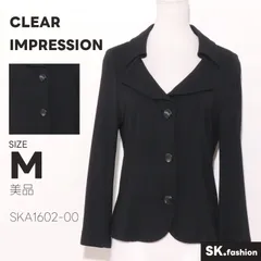 美品 CLEAR IMPRESSION アウター テーラードジャケット　長袖　シングルボタン　シンプル　無地　フォーマルのサムネイル
