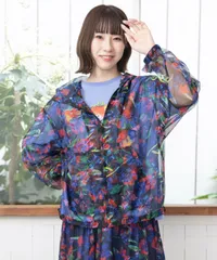 ScoLar（スカラー）142637：花柄×宇宙柄 メッシュシアーブルゾンのサムネイル