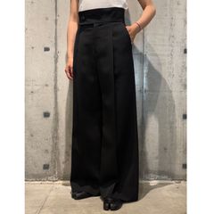 GOATESSENCE SIDE SLIT WIDE PANTS BLACK3 - メルカリ