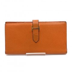 エルメス 旧型 ゴールド金具 クシュベル ベアン クラシック 長財布 □B 