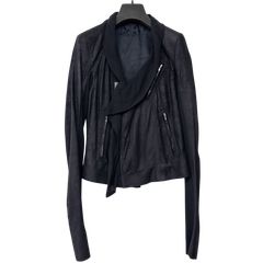 rickowens リックオウエンス 変形レザーライダースジャケット 40