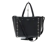 JIMMY CHOO ジミーチュウ ペガシ 2WAY ミニ ショルダーバッグ スタースタッズ ブラック レザーのサムネイル