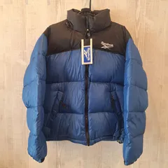 リーボック Reebok ダウンジャケット 新品未使用 ブルー ブラック 青 黒 AAXR4051 ダウン アウター Mサイズ 【12479-2】のサムネイル