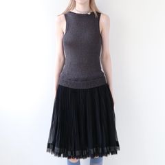 sacaiサカイCotton Jersey Dress異素材ドッキングワンピース - メルカリ