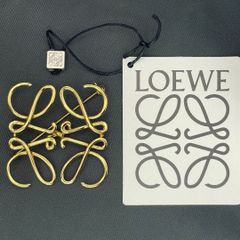ロエベ LOEWE アナグラム ブローチ ゴールド 真鍮 付属品あり 保存袋