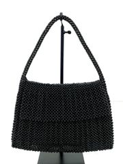 黒珊瑚バッグ 手作り工芸品 黒真珠ネックレスセット 銀 silver 刻印 