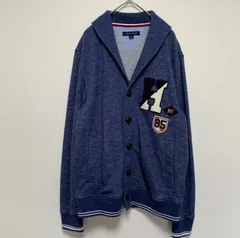 TOMMY HILFIGER トミーヒルフィガー ショールカラー カーディガン 長袖 スウェット ニット ワッペン アウターのサムネイル