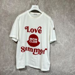 MONCLER Love Summer Tシャツ ネイビー　クリーニング済み　L MONCLER Love Summer Tシャツ ネイビー クリーニング済み L - メルカリ