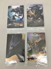 몬스터 헌터 20th Anniversary 카드 4장 세트 나루가쿠루가 MONSTER HUNTER G PORTABLE RISE 미사용 2602LR024