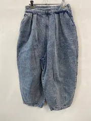 ピD316⚫︎Samansa MOS2⚫︎サマンサモスモス⚫︎パンツ⚫︎デニム⚫︎サルエル⚫︎綿混⚫︎レディース⚫︎sizeF⚫︎青のサムネイル