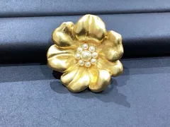 RR264620569　KENZO　ブローチ　 ゴールドカラー　花のサムネイル