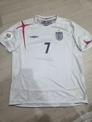 日韓W杯 イングランド代表 長袖 7番BECKHAM ベッカム ユニフォームM