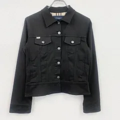 BURBERRY LONDON　バーバリーロンドン　デニムジャケット/Gジャン　黒　ブラック　12サイズ　古着のサムネイル