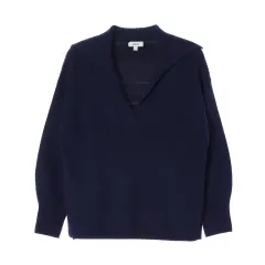 コス 22FW ウール カラー Vネック ニット セーターのサムネイル
