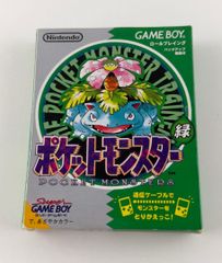 初期版 ゲームボーイソフト ポケットモンスタ一 緑 00A 箱 マップ 説明