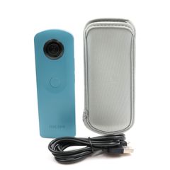 360度カメラ RICOH THETA V + 別売品カバー&アダプタ - メルカリ