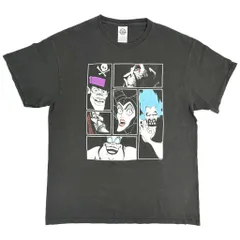 Disney VILLAINS ディズニー ヴィランズ 半袖Ｔシャツ キャラクター ブラック(メンズ L)中古 古着 Y1100