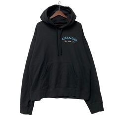 美品 COACH パーカー horse and carriage ネイビー - メルカリ