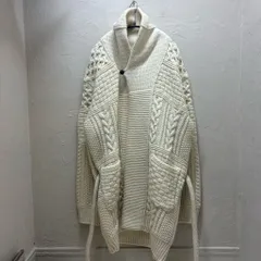 TAKAHIROMIYASHITA TheSoloist. タカヒロミヤシタザソロイスト fisherman's gown sweater ニットガウン 0010AW25 ホワイト size:46【代官山B03】のサムネイル