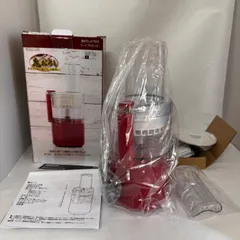 【未使用】★仲佐★鬼おろしができるフードプロセッサー★NFD-103★レッド★大根おろし器★電動みじん切り器★きざむ★まぜる★離乳食★調理家電★キッチン家電★時短★NAKASA★Food★Processor★コンパクト★家庭用★スライサー★チョッパー★ミキサーのサムネイル