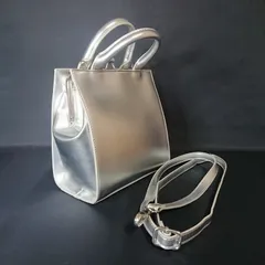 【送料無料】AZUL BY MOUSSY シルバー ハンドバッグ ショルダーストラップ付 アズールバイマウジー ショルダーバッグのサムネイル