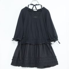 ピンクハウス☆ガーリーなミニワンピース♪フリル×リボンが可愛い♪綿