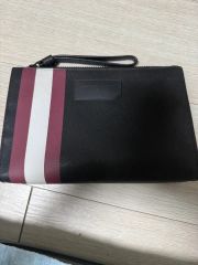 ☆極美品 BALLY 2way クラッチ&ショルダー オシャレなダブルファスナー