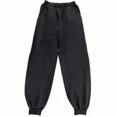 【ドンドン見直し】美品□BALENCIAGA バレンシアガ 2022年製 720502 ウォッシュ加工 ロゴ刺繍 スウェットパンツ ブラック XS 正規品 メンズのサムネイル