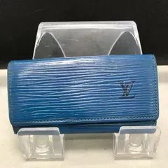 LOUISVUITTON　ルイヴィトン　4連キーケース　エピ　ブルー系　1988