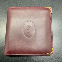 美品】Cartier カルティエ マネークリップ 財布 ボルドー - メルカリ