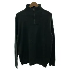 【中古】　Calvin Klein Jeans　ジップアップセーター　プルオーバー　長袖　トップス　ハーフジップ　ハイゲージ　無地　古着　/7073のサムネイル