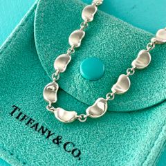 c058 超希少 美品 ティファニー ビーンネックレス 33連 ビーンズ 925 