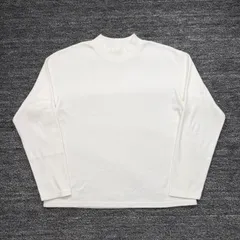 ESTNATION コットンリブ モックネック カットソー XL エストネーション ホワイト ■のサムネイル
