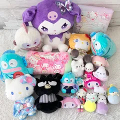 サンリオ ぬいぐるみ 22点セット  クロミ Sanrio グッズ キティ ハンギョドン タグあり多数 2002