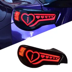 【送料無料】トヨタ 86 BRZ 2012-2018 尾灯ライト 愛心尾灯 LED 流水転向灯 ブレーキランプ 行車後尾灯 高輝度安全性向上 夜間視認性抜群 ドレスアップ効果 改装外装 車両スタイル向上のサムネイル