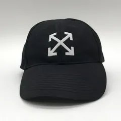 OFF-WHITE キャップ ベースボールキャップ 帽子 アローロゴ刺繍 CAP UV対策 アウトドア カジュアル オフホワイト 服飾小物 B11987◆のサムネイル