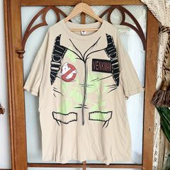 00's 고스트 버스터즈 베이지 슈트 트롬푸유 tee(m693)