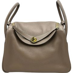 HERMES ミニ リンディ エトゥープリヨンクレマンス ゴールド金具 B刻印 