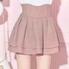 新品未使用　ミシェルマカロン　ミニスカート　くすみピンクMサイズ ミシェルマカロン 美脚スカート ツイードピンク - メルカリ