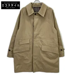 MACKINTOSH LONDON　マッキントッシュロンドン　ベージュ/グリーン ハウンドトゥース GM-1010R GTS CARLUKE リバーシブル 比翼ステンカラーコート　38