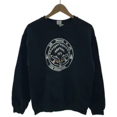 【中古】　GILDAN　スウェット　長袖　トレーナー　トップス　クルーネック　裏起毛　プリント　古着　/4289