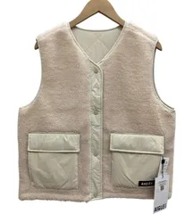 未使用/タグ付き/AIGLE/インサ－レーションリバーシブルボアキルティングベスト/ホワイト/サイズ38/レディース/FB3987のサムネイル