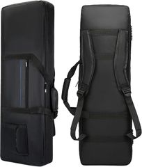 RINHAPI Keyboard Case, Keyboard Bag, Digital Piano Storage, 2-Way, Handheld & Backpack, 61 Keys (Black)